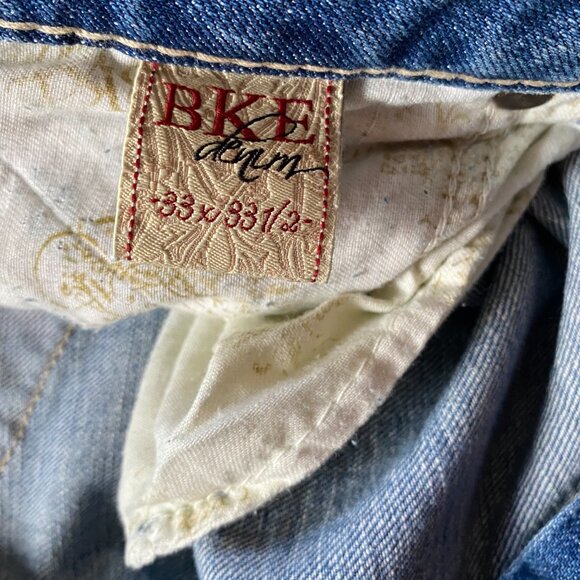 BKE Jeans Womens 33 x 33.5 Blue Kate Boot Cut Cowgirl Western Light Wash Casual - Picture 4 of 6